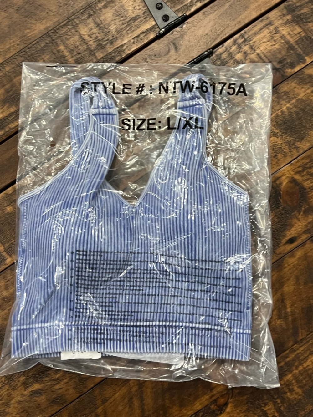 Zenana acid wash ribbed Brami- padded